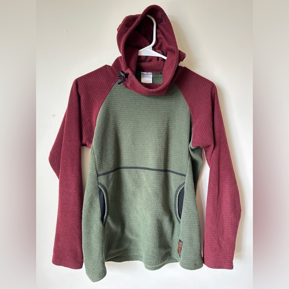 Melanzana microgrid hoodie small